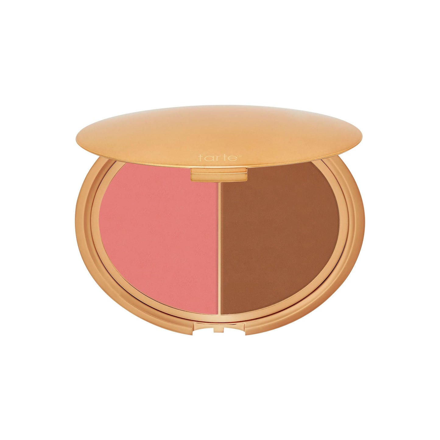 tarte park ave princess cream cheek duo – Blush & Bronzer Duo with Buildable Waterproof Cheek Tint Infused with Coconut, Vitamin E & Guava Seed, Vegan & Cruelty-Free, full size, medium to tan