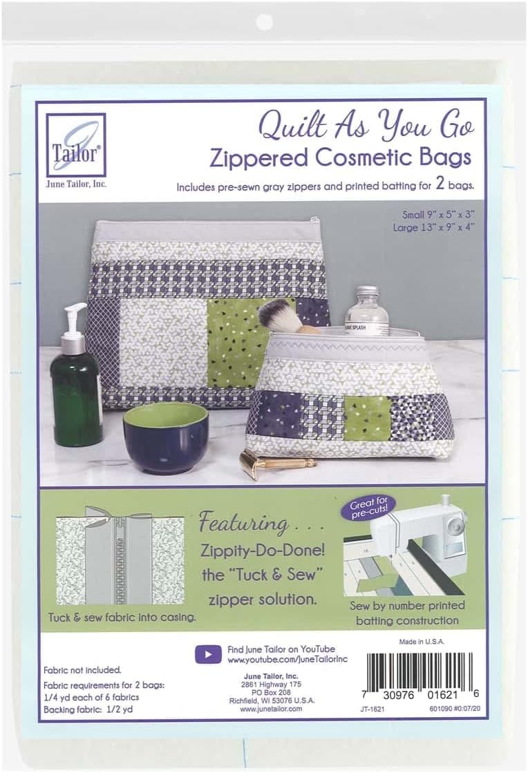 Zippity Doo Cosmetic Bags - Light Gray Travel Makeup Organizers | Set of 2