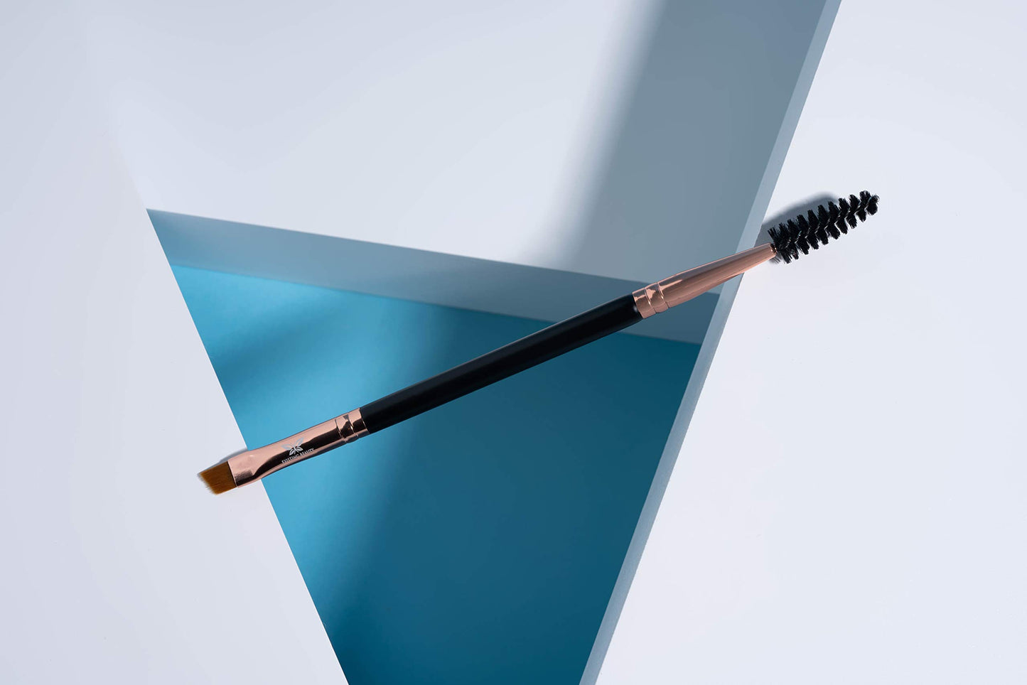 Dual-Ended Eyebrow & Lash Tint Brush – Angled Tip with Spoolie Comb for Henna by Existing Beauty