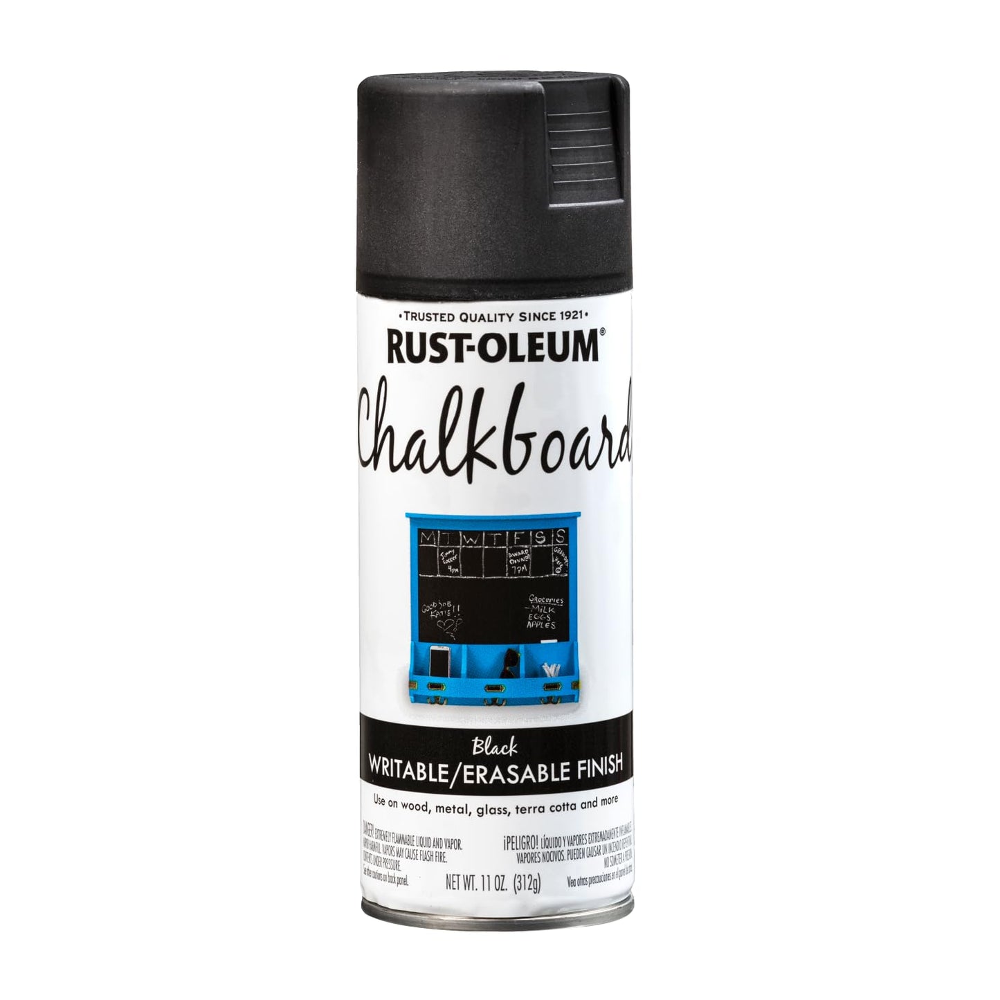 Rust-Oleum 1913830 Chalkboard Spray Paint, 11 oz, Black