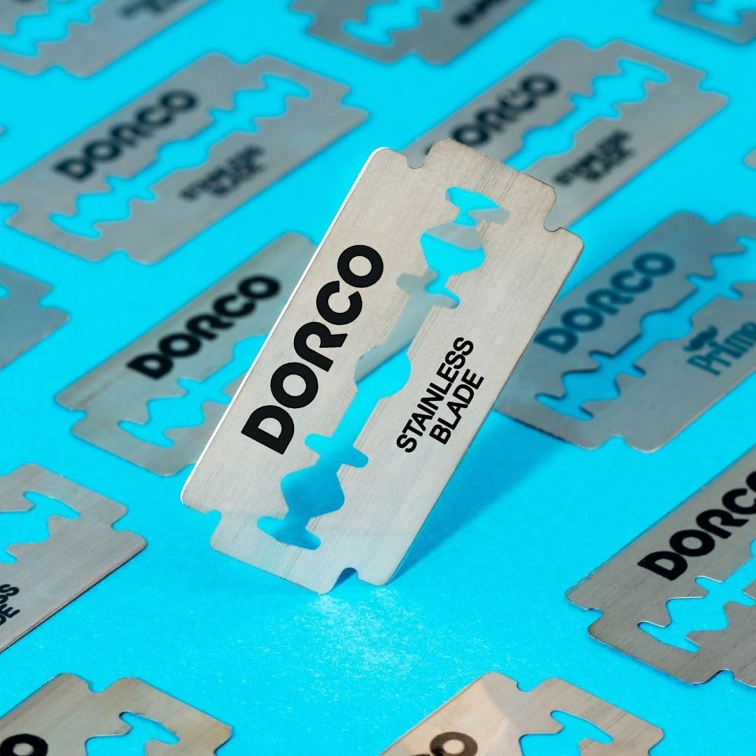 Dorco ST300 Platinum Double Edge Razor Blades - 500 Count Premium Stainless Steel for Smooth Shaving