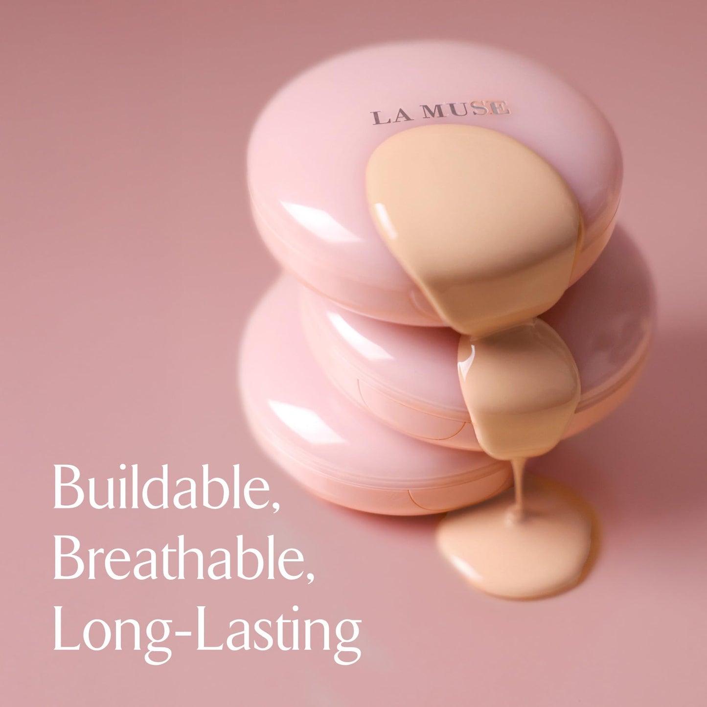 LA MUSE Korean Glow Cushion Foundation with PDRN(Refill) | Shade No.20 Pure Ivory for Fair Skin | 65% Hyaluronic Acid Hydration | Natural Radiant, Lightweight Coverage | Light-Medium Buildable Finish