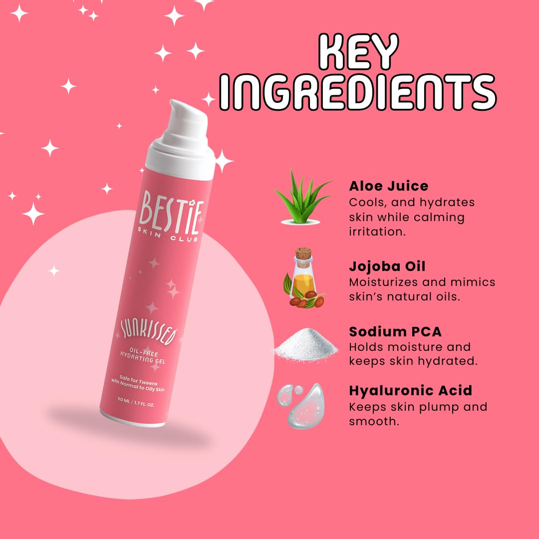 Sunkissed Oil-Free Hydrating Gel - Lightweight Moisturizer for Normal to Oily Skin | 1.7 fl oz