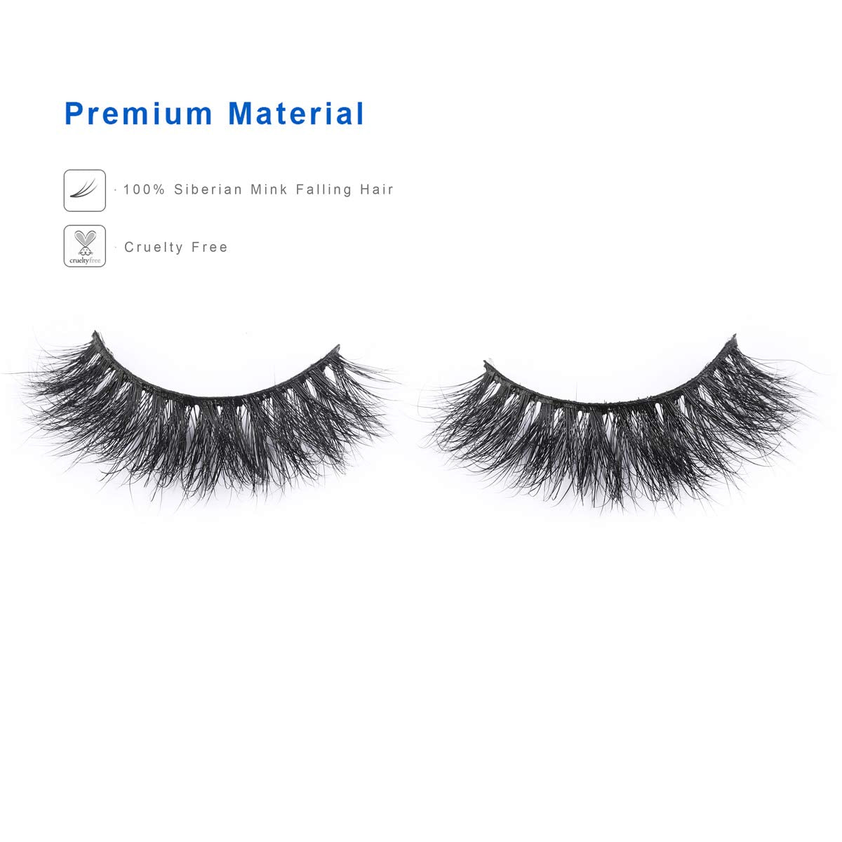 Miss Kiss Real 3d Mink Lashes Natural Look, Curly Fluffy False Eyelashes Strip, Soft Cat Fake Eye Lash Can be Reused for Women 1 Pair 12mm Length