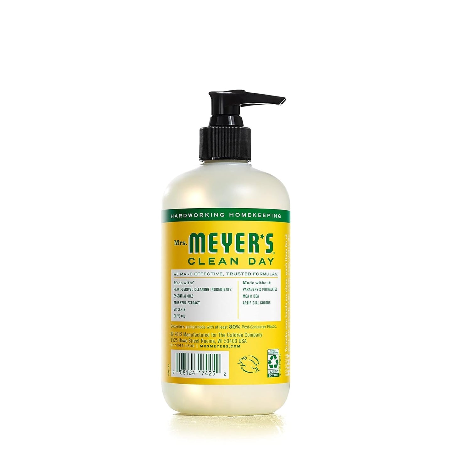 MRS. MEYER'S CLEAN DAY Hand Soap, Made with Essential Oils, Honeysuckle, 12.5 fl. oz - Pack of 6