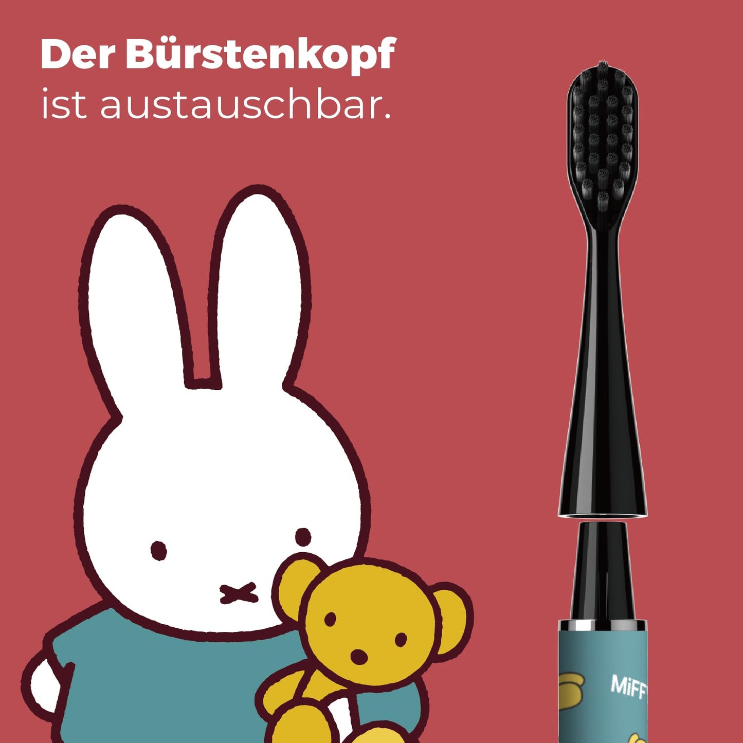Miffy i4 Upgrade Slim Sonic Electric Toothbrush Thin Rechargeable Ultrasonic Smart Tooth Brush Free Petite Travel Case & Ceramic Holder Dock for Travel & Home, IPX7 Waterproof (Black)