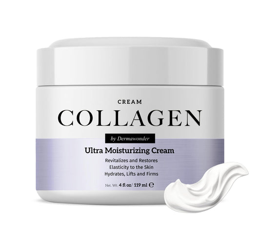 Collagen Face Moisturizer, Ultra Moisturizing Cream for Face, Body & Hands, 24 hours Moisturization, Avoids Wrinkles & Improves the Firmness and Elasticity of the Skin - 120 ml - Pack of 1