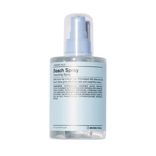 J Beverly Hills Blue Beach Texturizing Spray with Scalp Scrubber Dead Sea Salt for Clarifying, 7 Oz