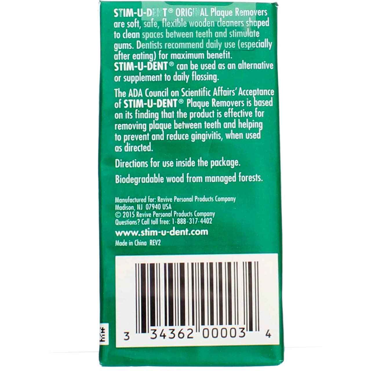 Stim-U-Dent Plaque Removers, Mint Flavor 4-25 Packs [100 Picks] (Pack of 10)
