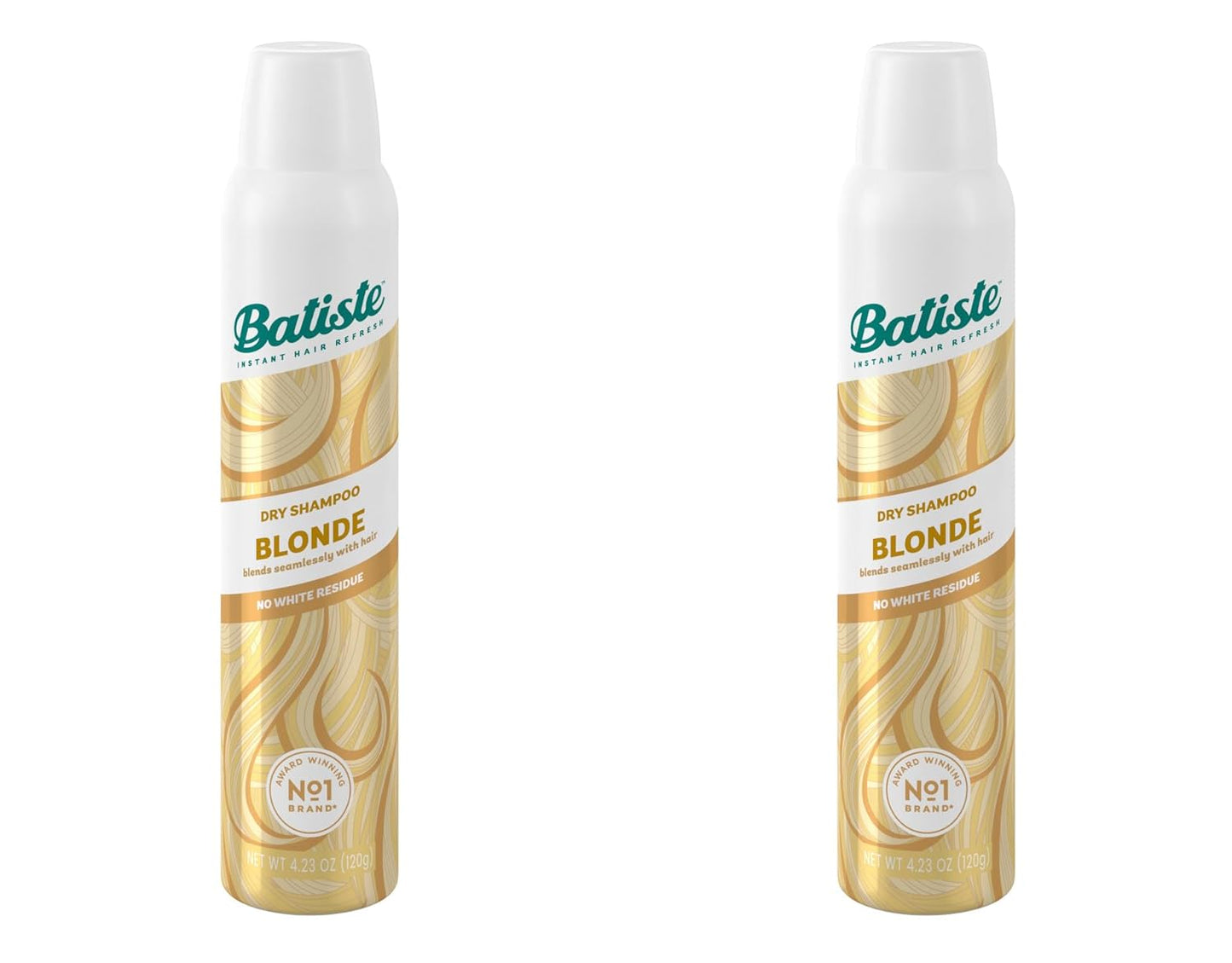 Batiste Dry Shampoo for Blonde Hair - Oil Absorbing Formula | 3.81 Fl Oz, Pack of 2