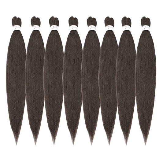 Long Braiding Hair 42 Inch 8 Packs Hair Extensions Professional Synthetic Braid Hair Crochet Braids, Soft Yaki Texture Hot Water Setting (42 inch, #4)