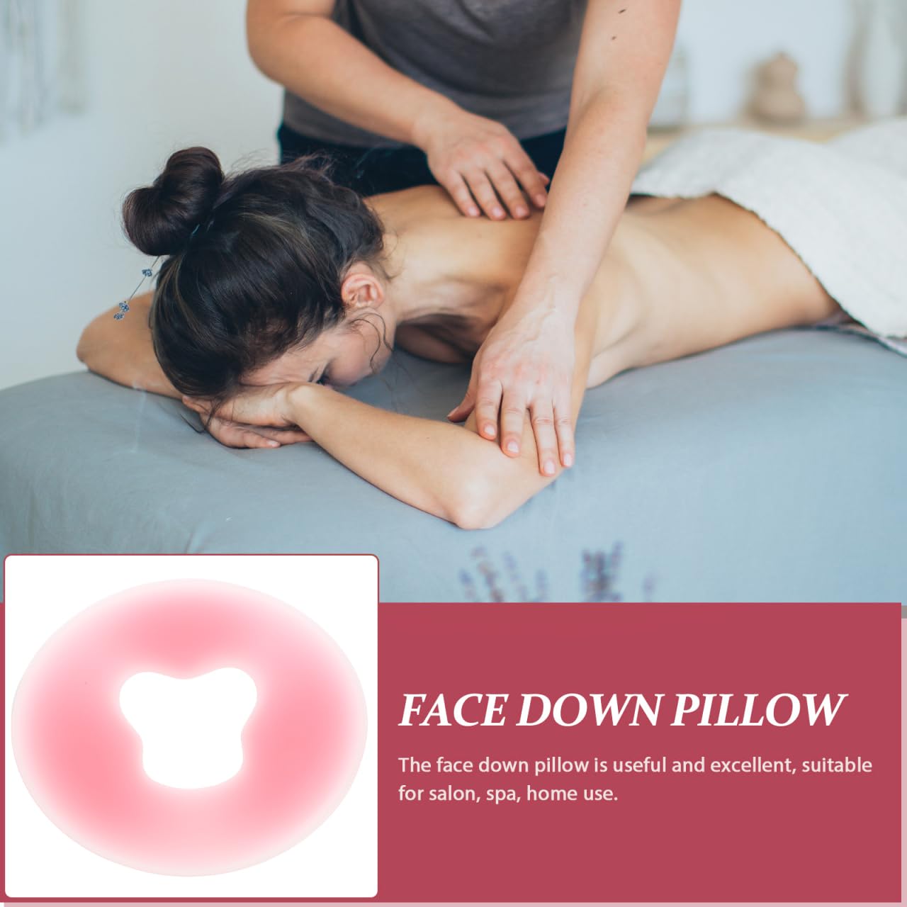 Beavorty Bed Pillows Face Down Pillow SPA Beauty Face Relax Headrest Salon Massage Table Cradle Face Pillow