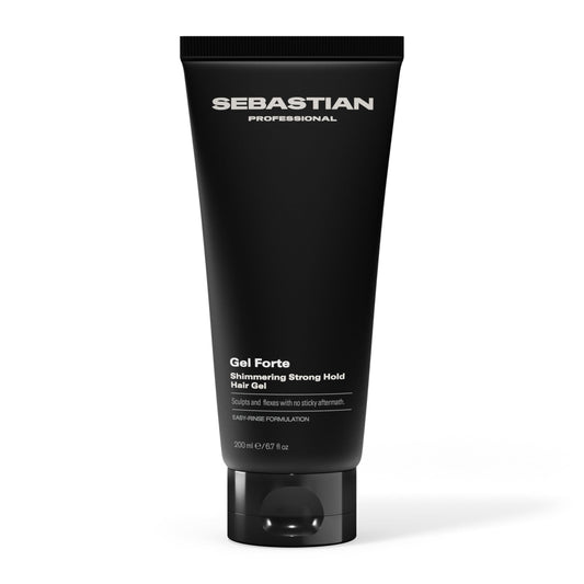 Sebastian Professional Gel Forte Strong-Hold Hair Styling Gel | Enhance Shine & Non-Sticky Formula | 6.7 fl oz