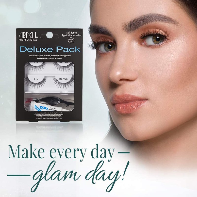 Ardell Deluxe Pack Eyelashes - Natural Look, Soft & Lightweight | Style 110
