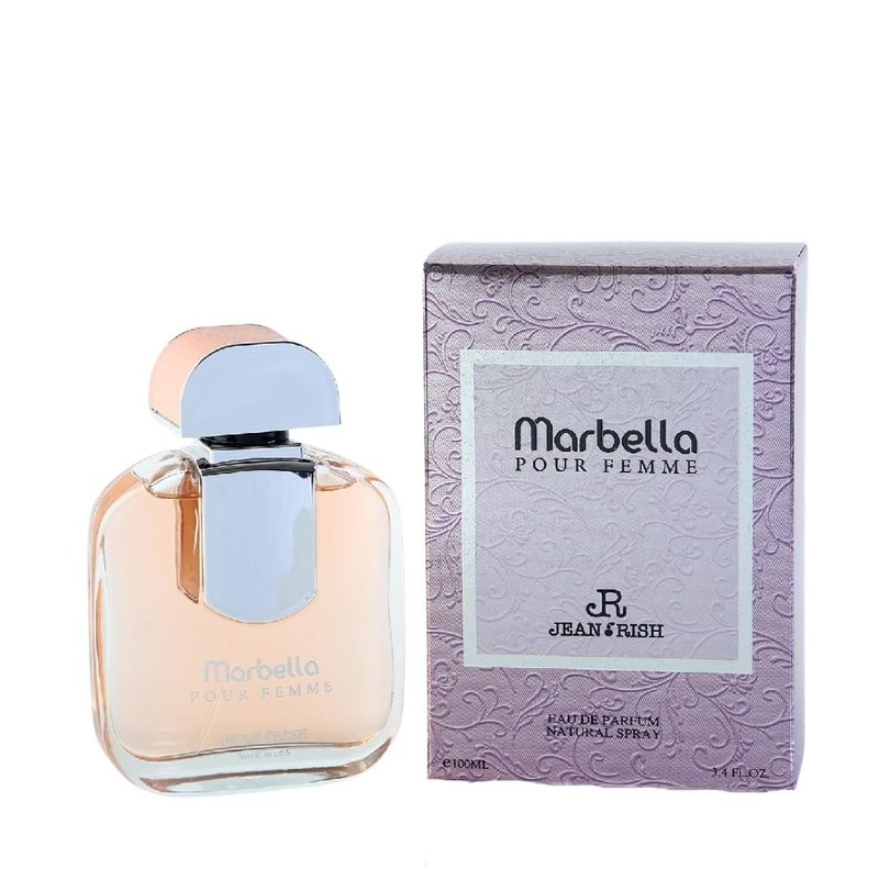 Jean Rish Marbella Perfume for Women Eau De Parfum, Long-Lasting Luxury Fragrance, Made In USA - Pear, Jasmine, Vanilla, Iris, Patchouli Scent - 100ml / 3.4 oz