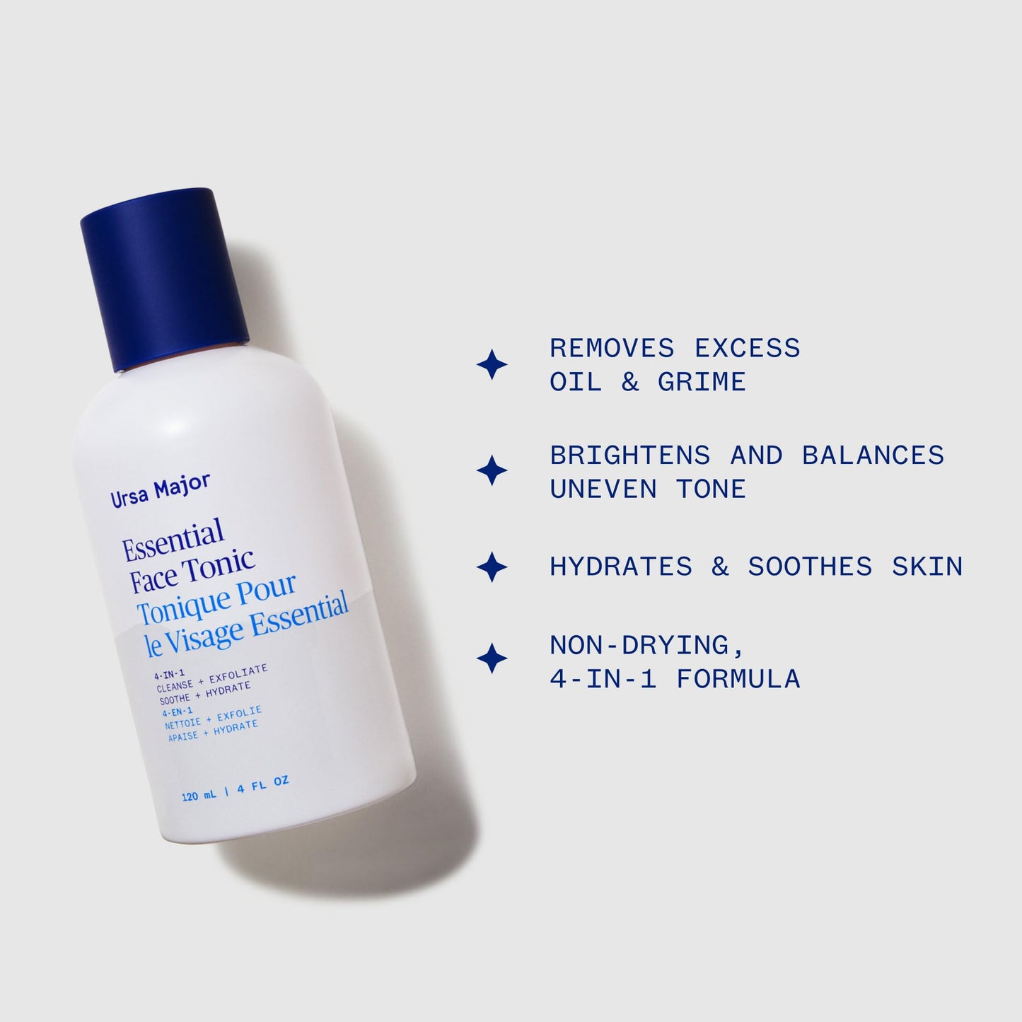 Ursa Major Essential Face Tonic | 4-in-1 Natural Toner to Cleanse, Exfoliate, Soothe and Hydrate