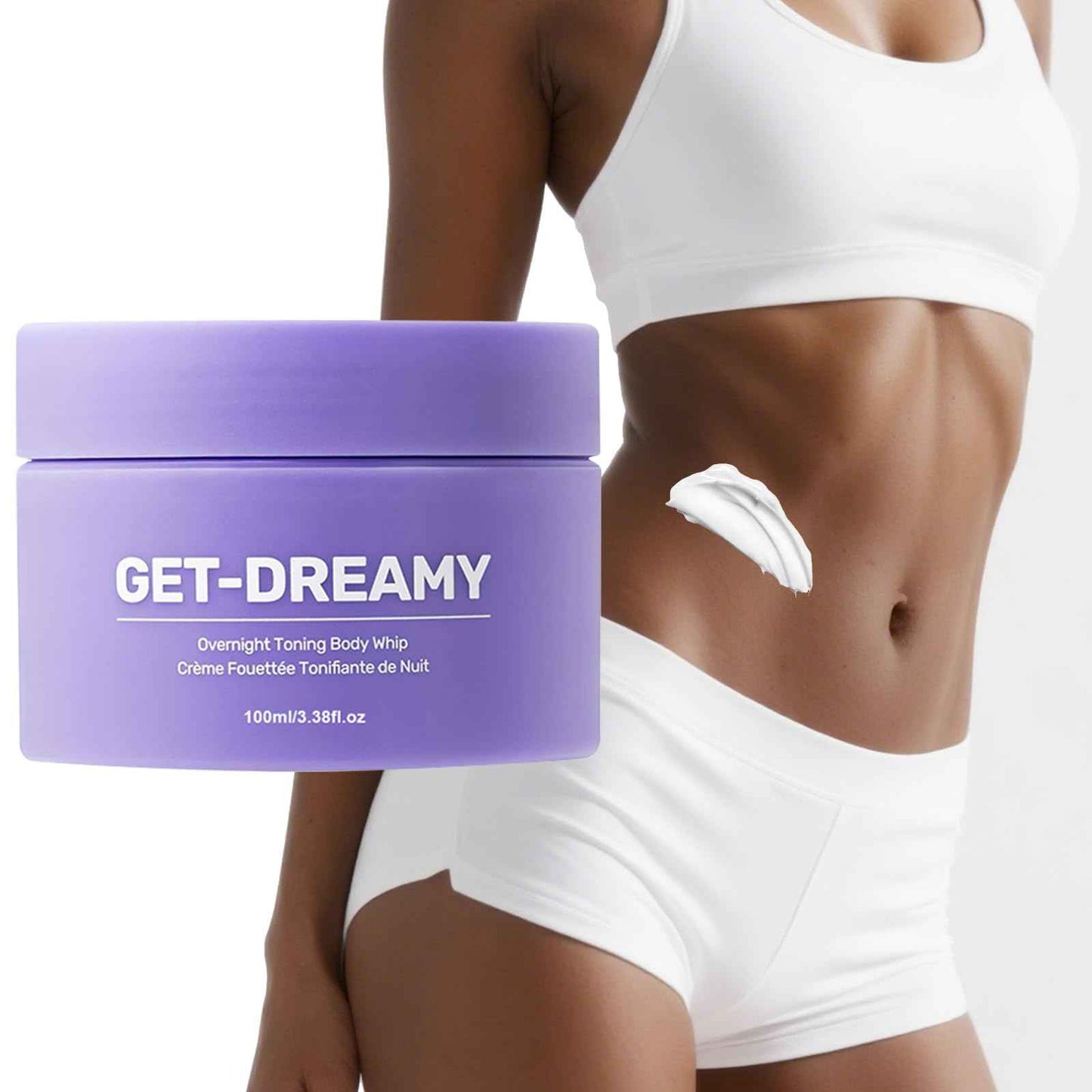 rubeonly GET-DREAMY Overnight Toning Whip - Body Firming Whip That Works While You Sleep - Helps Target The Appearance Of Loose Skin On The Body, 100ML / 1PC
