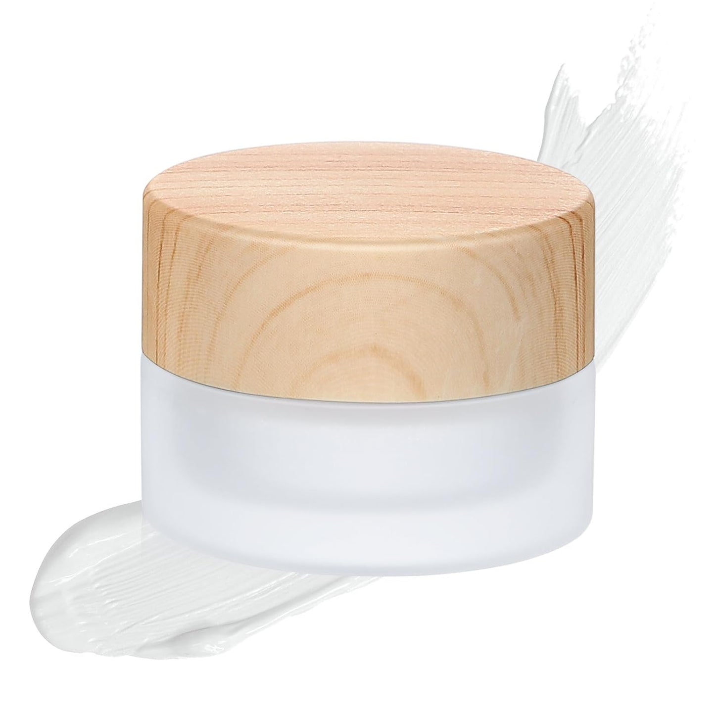 60 Pieces Glass Cosmetic Containers - Leak Proof Sample Jars for Lotion & Cream | 5 Gram Size