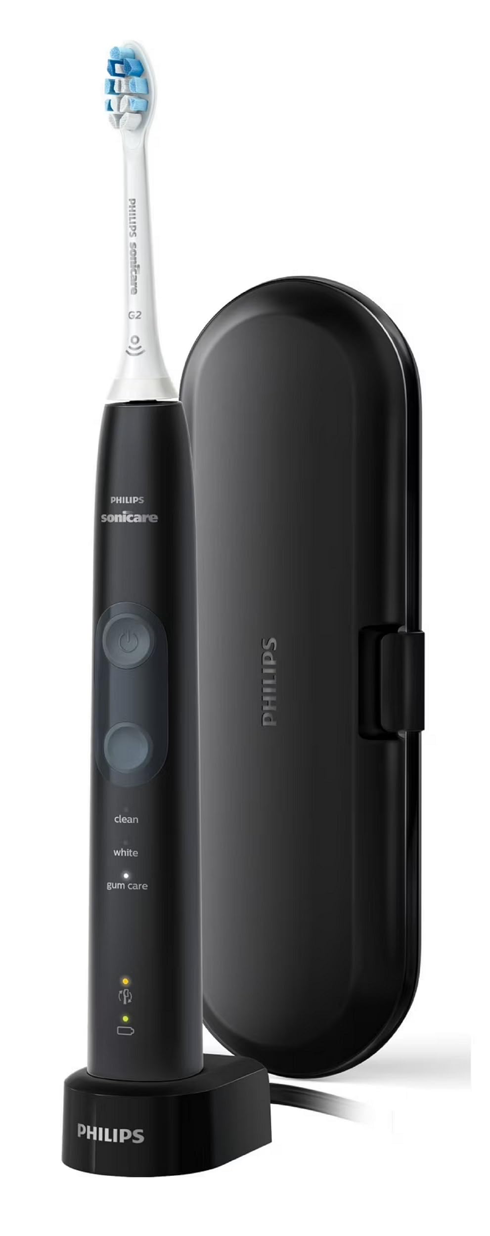 Philips Sonicare ProtectiveClean 5100 HX6850/60 Gum Health Electric Toothbrush with Pressure Sensor, 3 Piece Set