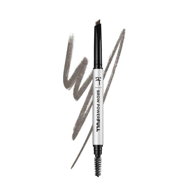 IT Cosmetics Brow Power Eyebrow Pencil - Long-Lasting, Budge-Proof Formula | Universal Shades, Nourishing Biotin, Built-in Spoolie Brush
