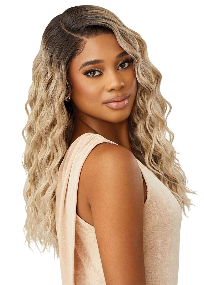 Outre Lace Front Wig - Melted Hairline - Caress (JET BLACK 1)