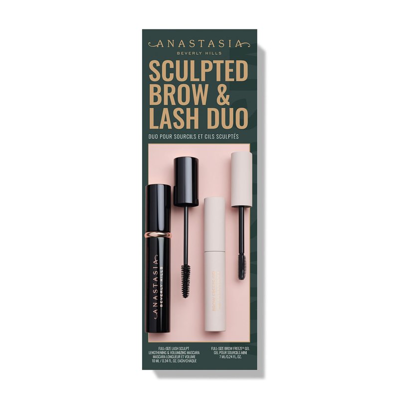 Anastasia Beverly Hills Sculpted Duo - Essential Eye & Brow Kit for Lifted Brows and Volumized Lashes, Clear Brow Setter and Lengthening Mascara