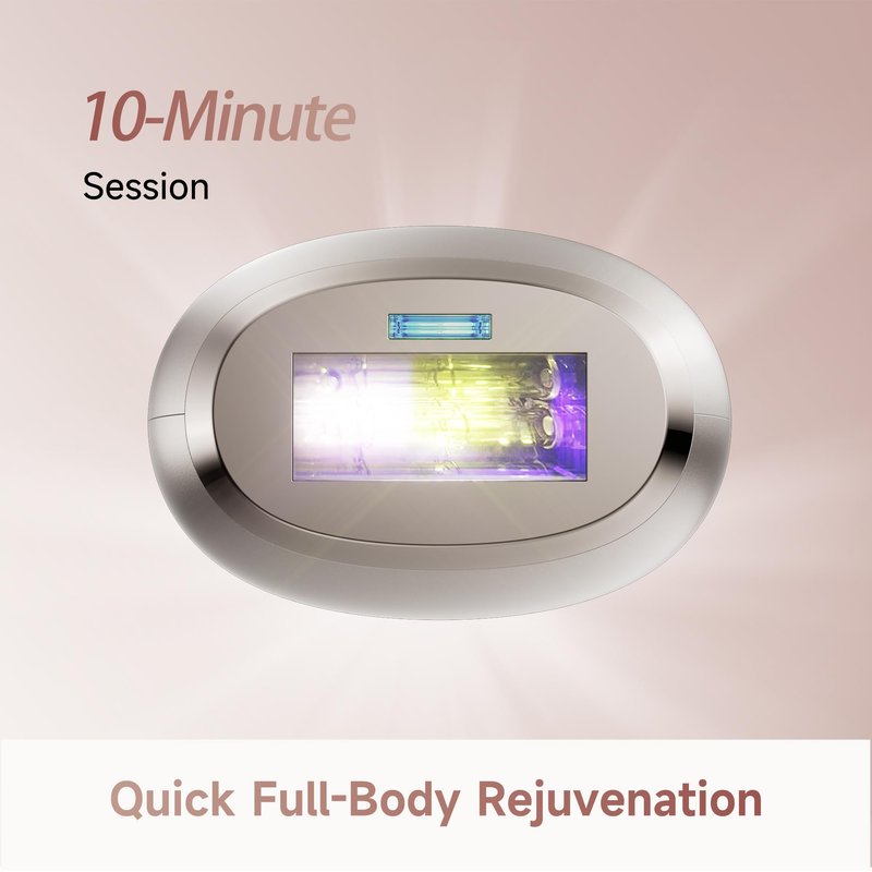 Dreame Nova IPL Hair Removal with Dual-Lamp 27J Output, Sapphire ICE Cooling, 3.9cm² Window, 0.2s Flash, Adaptizone AI Detection, Photon Skincare, Up to 96% Reduction Full-Body for Women and Men