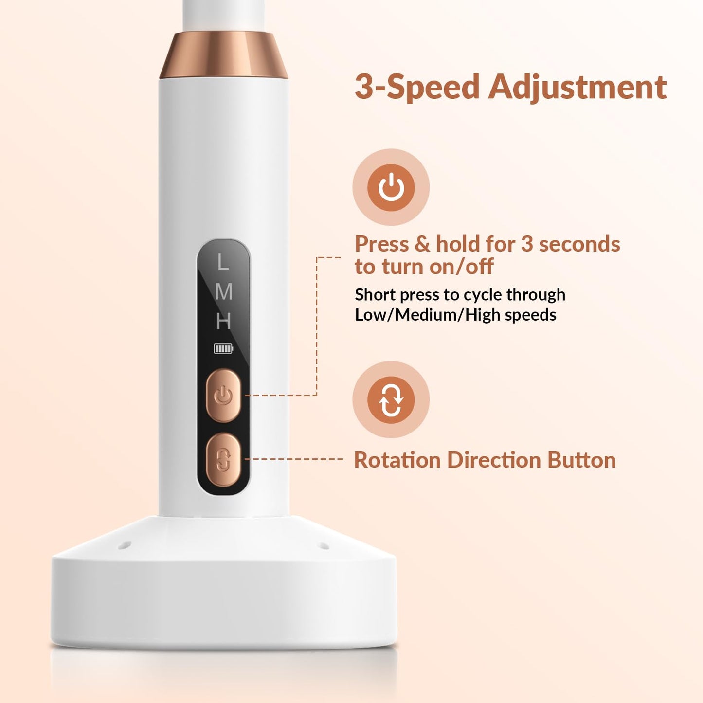 Portable Electric Nail Drill Kit Professional - 30000RPM Cordless Rechargeable Electric Nail File, with 12 Drill Bits & 36 Sanding Bands for Acrylic, Gel & Natural Nails, for Salon, Home and Travel