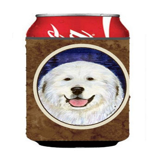 Caroline's Treasures SS8242CC Great Pyrenees Can or Bottle Hugger Cooler Washable Drink Sleeve Collapsible Beverage Insulated Holder, Can Hugger, Multicolor