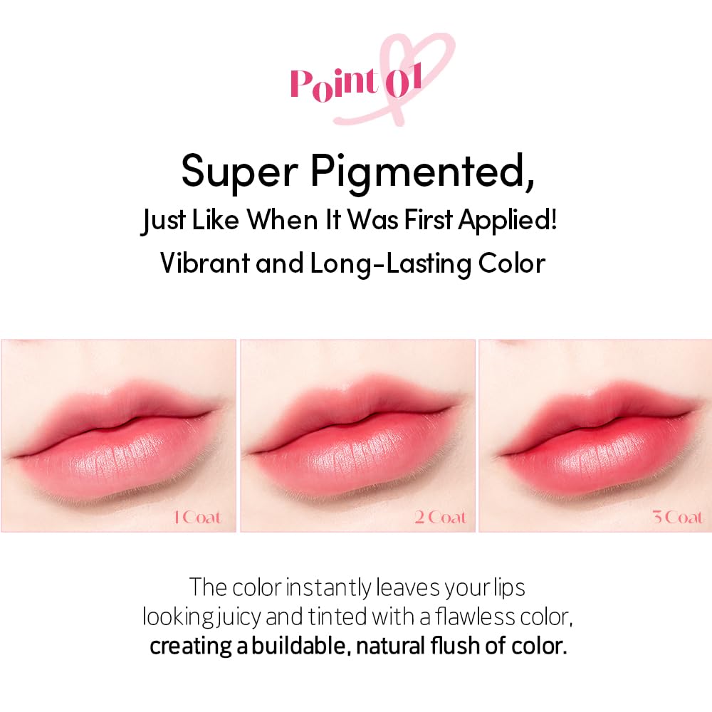 ETUDE Dear Darling Marker Tint #2 Mono Plum (5g) | Hydrating & Long Lasting Lip Stain | High Pigmented Lip Maker with Easy Drawing Tip | Korean Daily Lip Tint, Korean Makeup, Kbeauty, Perfect for Gift