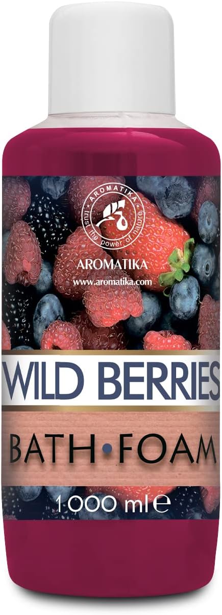 Bath Foam Wild Berries - Relaxing Aromatherapy for Good Sleep | 34 Fl Oz (1000ml)