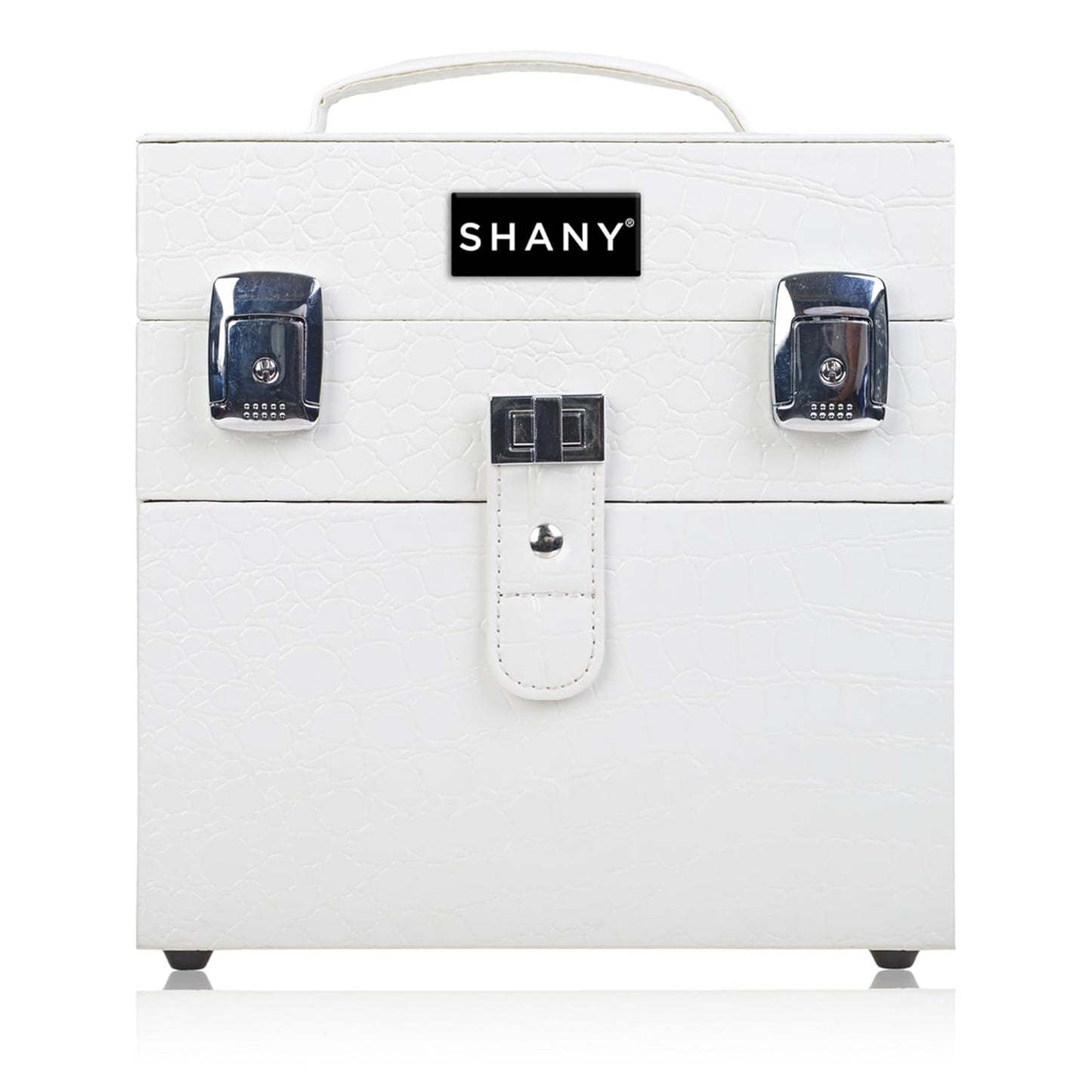 SHANY Makeup Travel Case - Versatile Organizer for Makeup & Nail Accessories | White Lily
