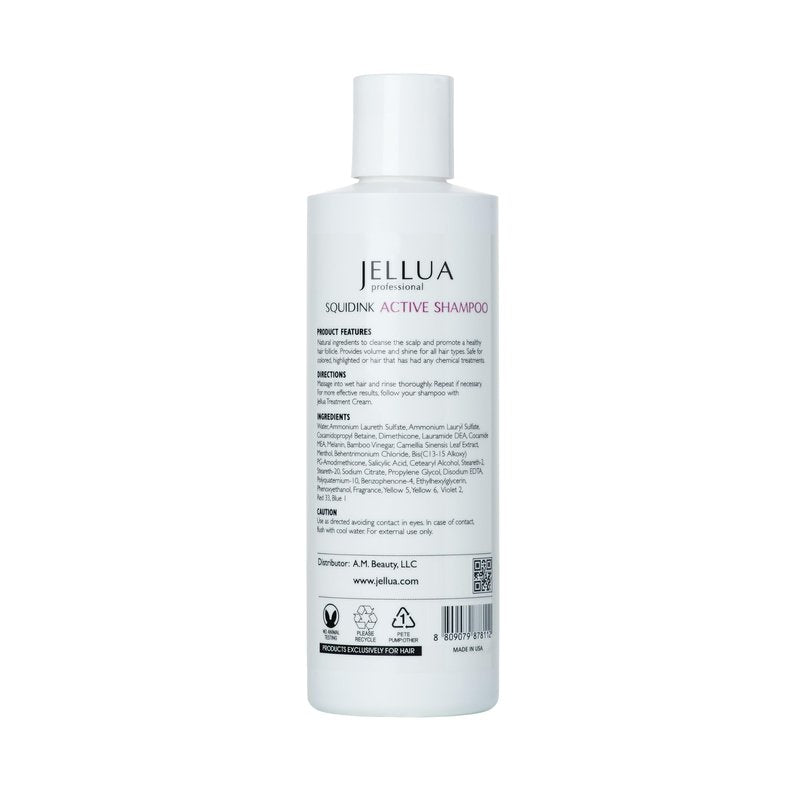 Jellua Squidink Active Shampoo and Repair Treatment Cream 8.0 Oz Duo