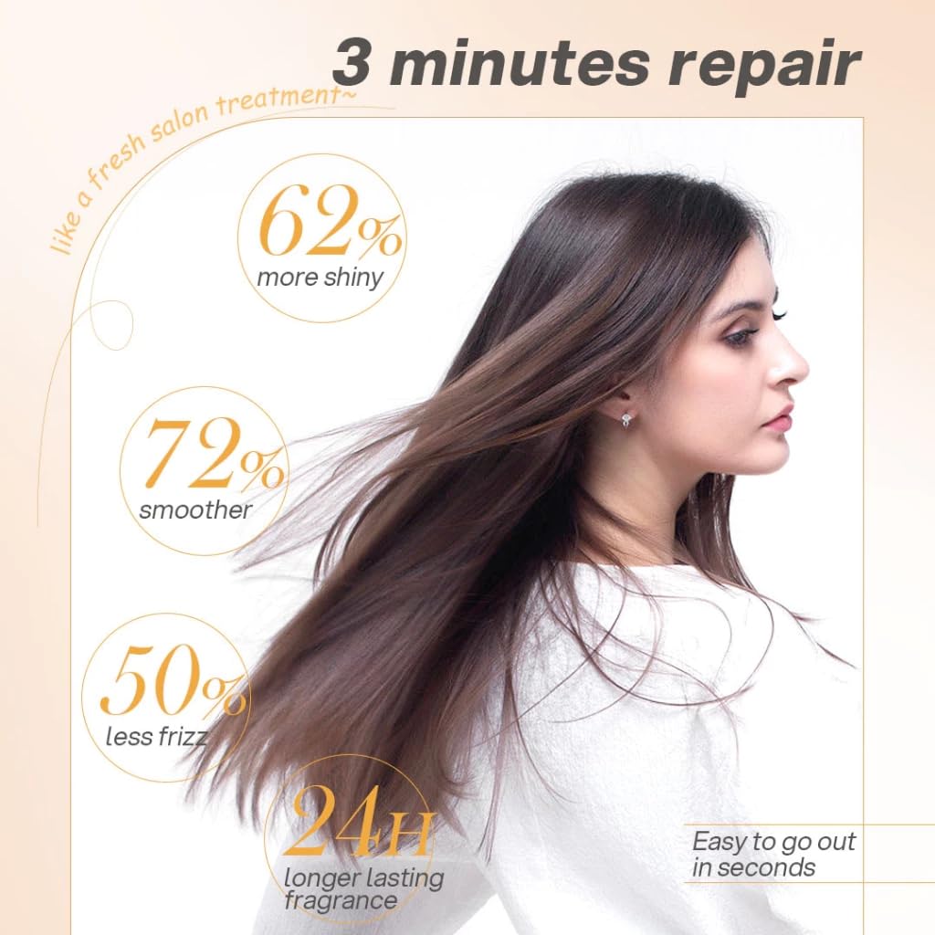 Bremod Argan Oil & Keratin Hair Mask - Hydrating Deep Conditioner for Dry, Damaged Hair | 16.9 Fl Oz