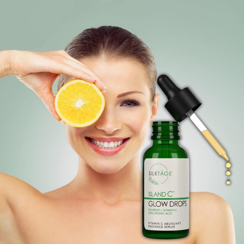 Glow Drops - Anti-Aging Vitamin C Face Serum with Hyaluronic Acid | Evens Skin Tone, 1 Fl Oz