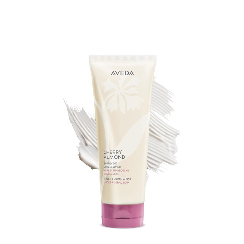 Aveda Cherry Almond Softening Conditioner | for Normal to Dry Hair | 98% Naturally Derived* | with Coconut Oil & Shea Butter | Silicone Free | Iconic Aroma of Tonka, Orange, Ylang Ylang, 6.7 Fl Oz