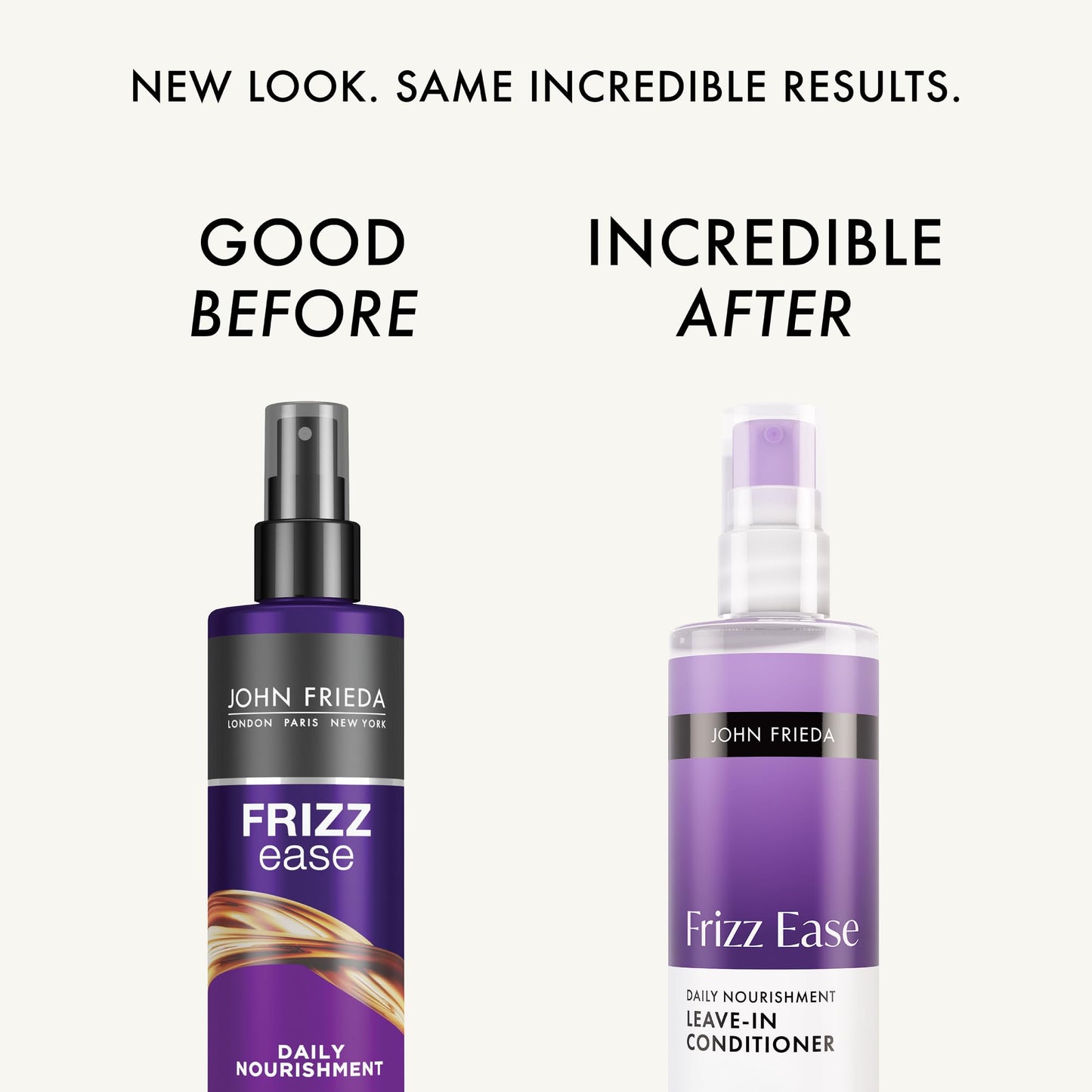 John Frieda Frizz Ease Daily Nourishment Leave-In Conditioner for Frizzy Hair, Detangler & Lightweight Hydration, 8 fl oz