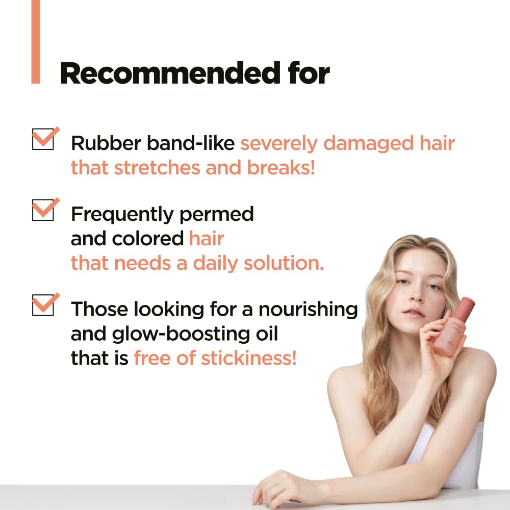 AMOS PROFESSIONAL Repair Cica Bonding Hair Oil l With Cica Protein for Split Ends & Breakage, Deep Nourishing & Shine Boost l Bonding Technology, 3.3 fl. oz.