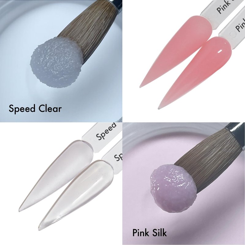MakarttPro Mini Acrylic Nail Kit for Beginner Nail Technicians 12pcs - Starter Set with Pink & Clear Acrylic Powders, EMA Monomer, Kolinsky Brush and Nail Essentials