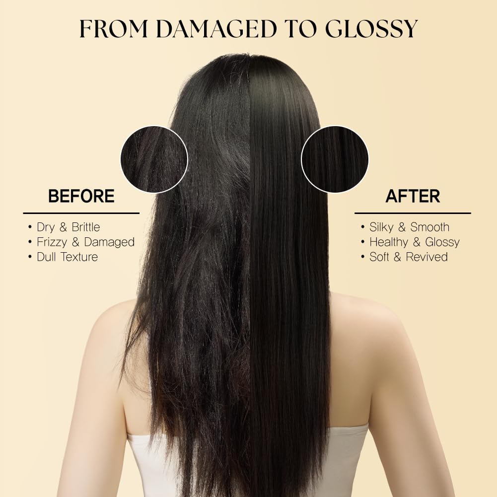 SCAPES UNTOLD BEAUTY Camellia Hair Treatment, Deep Repair Conditioner for Dry & Damaged Hair with Jeju Camellia Oil & Hydrolyzed Keratin, Argan Jojoba Oils, Protein-Enriched 320mL/10.82 Fl Oz