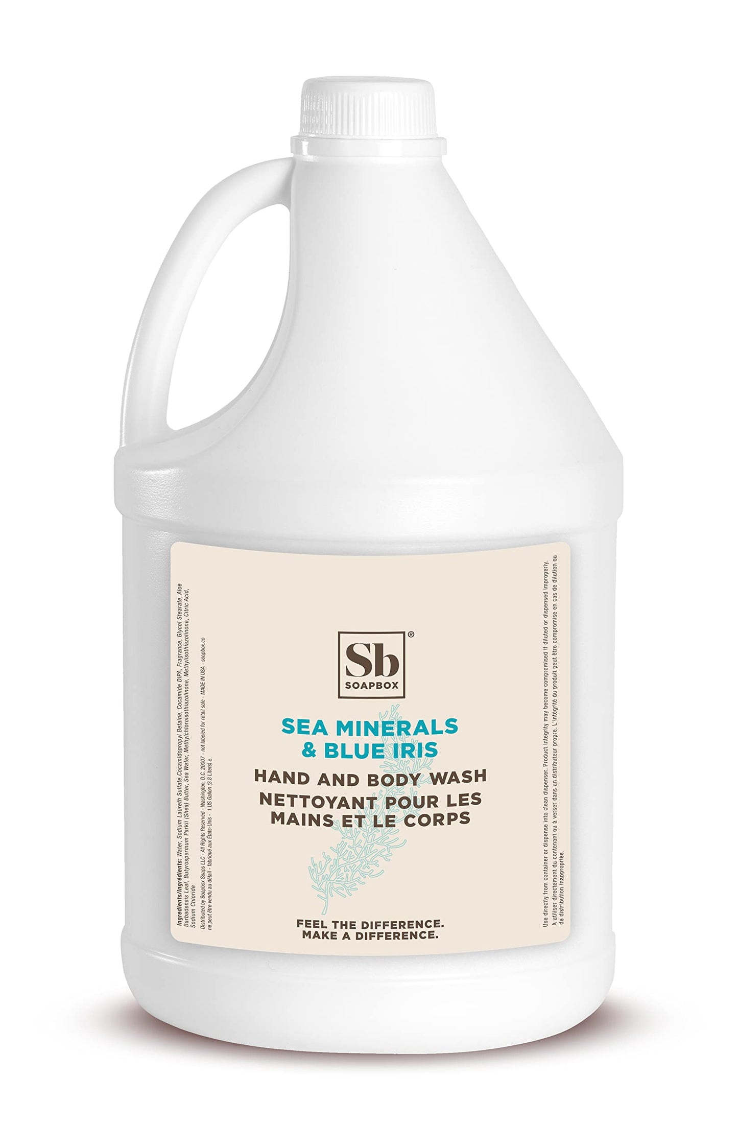 Soapbox Sea Minerals & Blue Iris Soap/Body Wash - 1 Gallon Refill Bulk Size