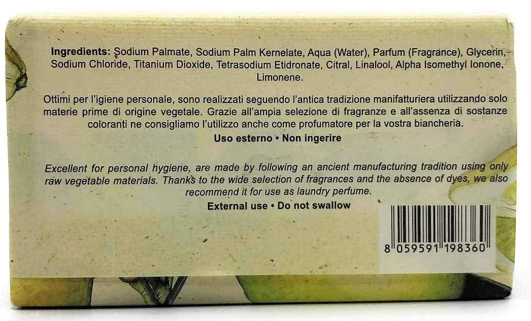 La Dispensa Florinda Vegetable Soap Made In Italy 10.56 ounces (Lemon)
