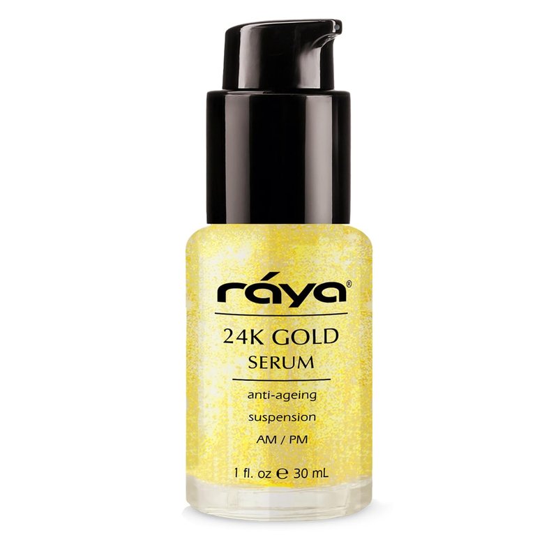 24K Gold Anti-Aging Facial Treatment Serum - Reduces Fine Lines & Wrinkles | All Skin Types | Pure 24 Karat Gold