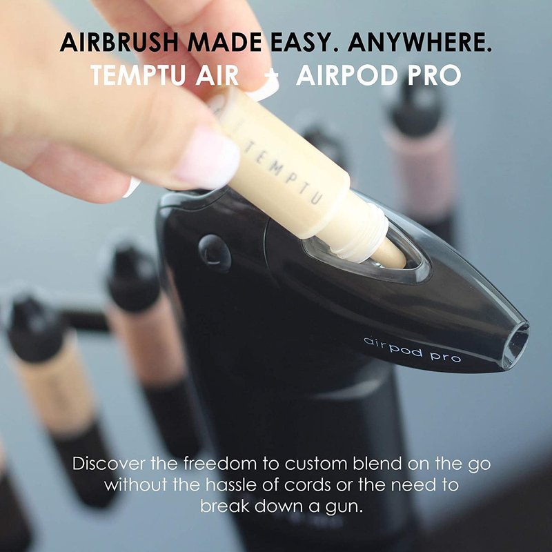 TEMPTU Airpod Pro Makeup Cartridge - Reusable & Refillable for Custom Blending | Professional Airbrush Accessory
