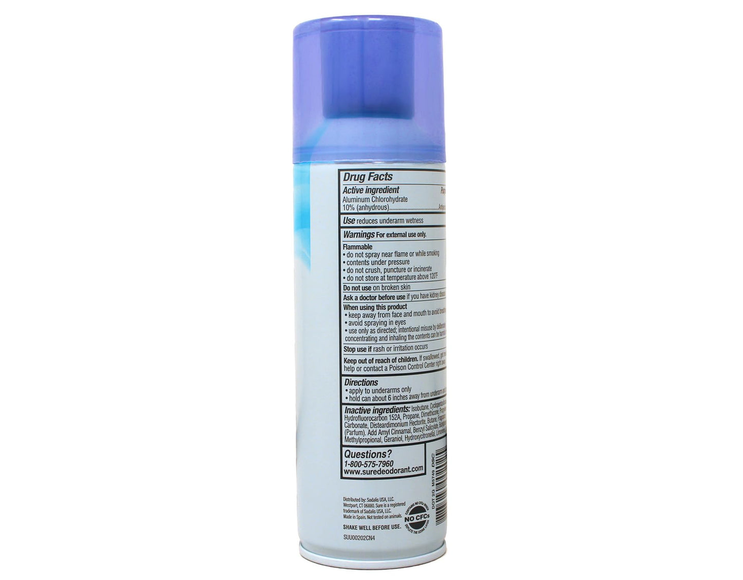 Sure Regular Scent Aerosol Antiperspirant and Deodorant - 24-Hour Protection for Men and Women - Fast Drying Spray Deodorant - 6 oz, Pack of 3