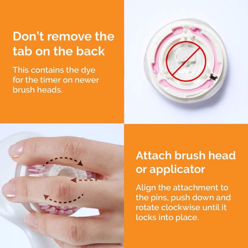 Clarisonic Sensitive Facial Cleansing Brush Head Replacement - 4 Count for Mia 1, Mia 2, Mia Fit, Smart Profile Uplift