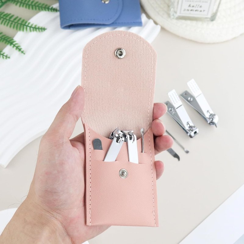 Stainless Steel Nail Clipper Set - 4 in 1 Travel Manicure Kit with Case | 30 Sets, Individually Wrapped for Charities