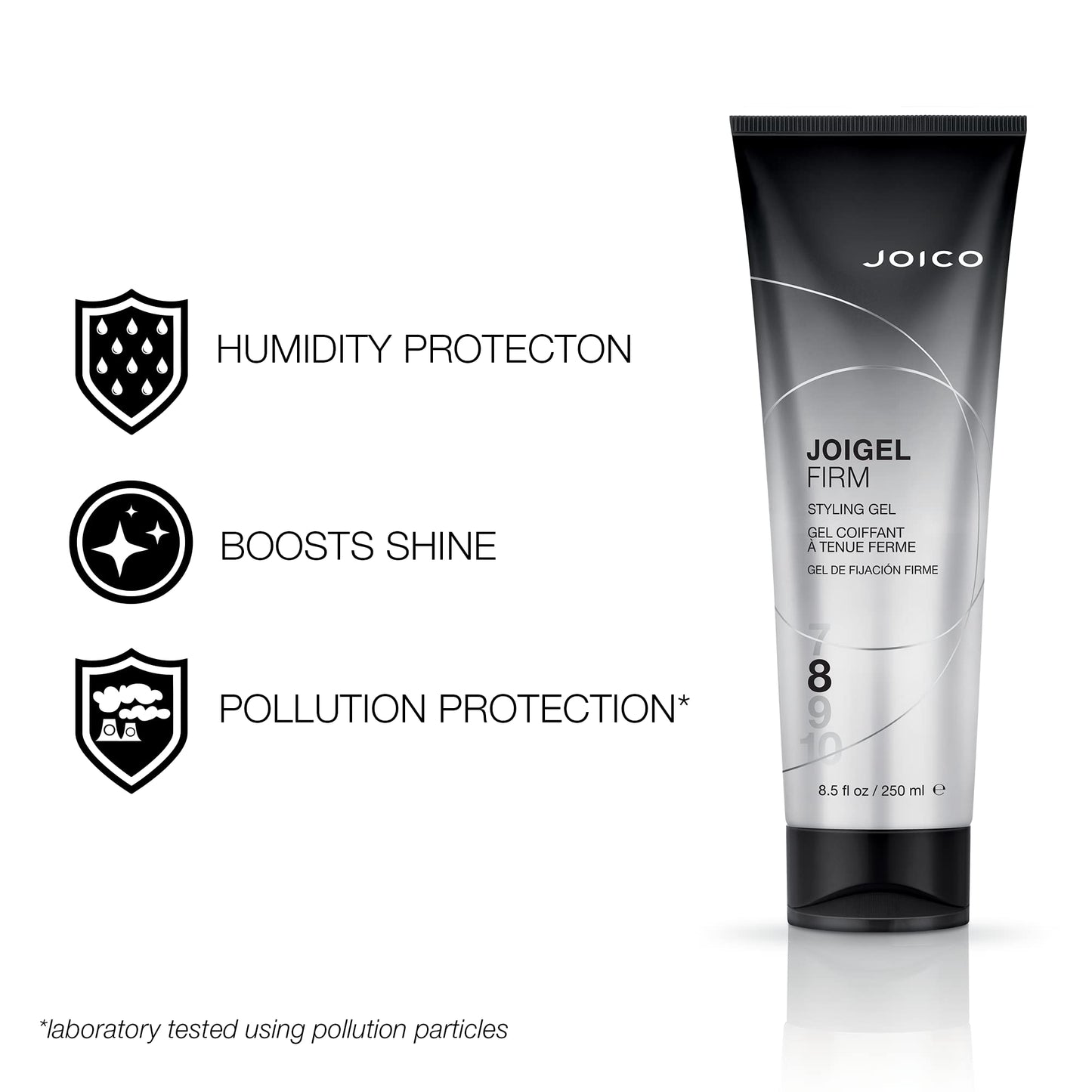 JoiGel Firm Styling Gel | For Most Hair Types | Add Body and Volume | Lock In Moisture & Boost Shine | Thermal Heat & Humidity Protection | Protect Against Pollution | 8.5 Fl Oz (Pack of 2)