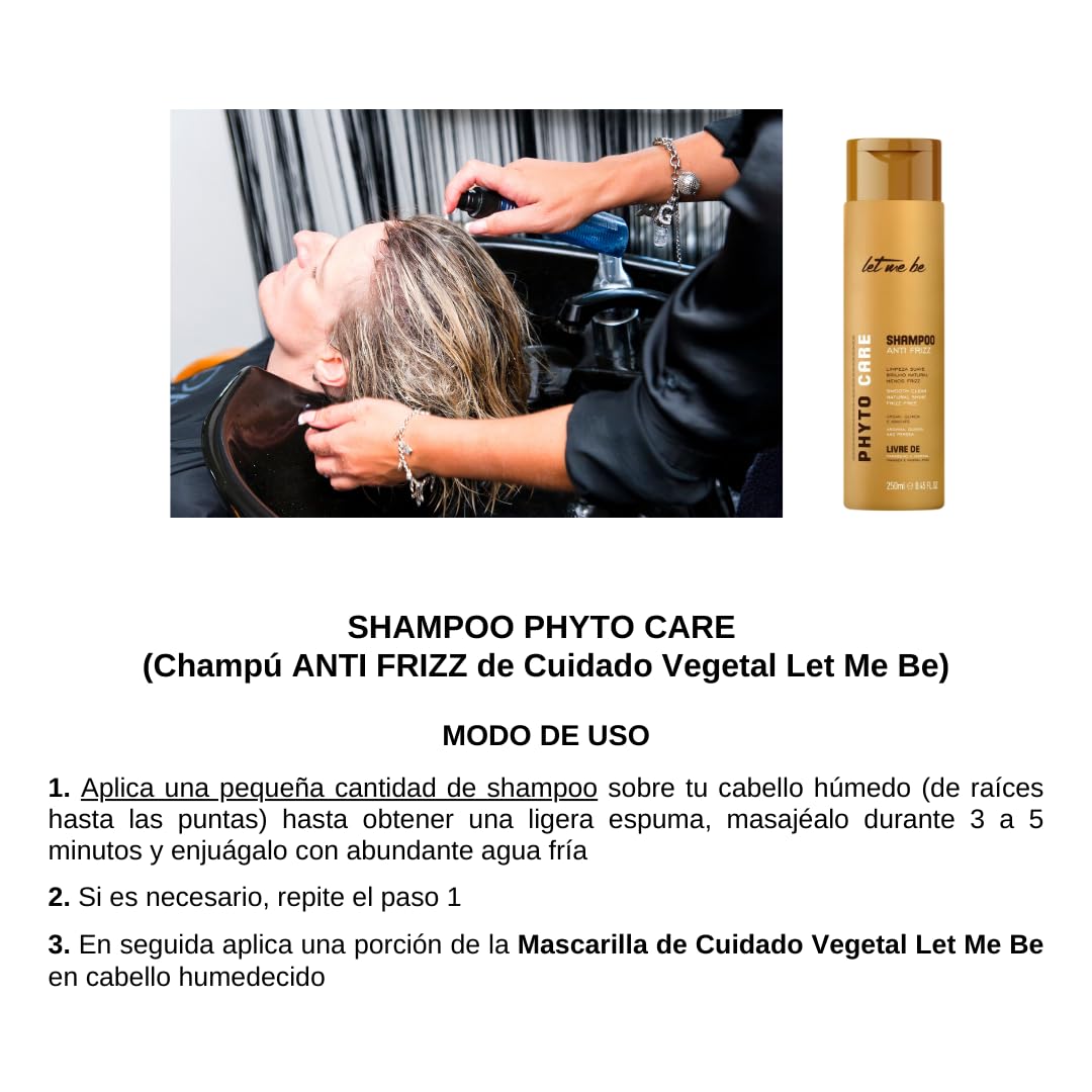 Let Me Be Shampoo Anti Frizz Phyto Care by 250ml
