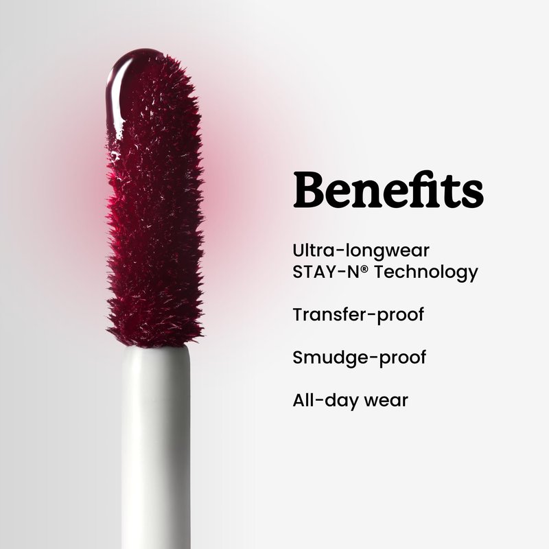 Sacheu Lip Liner STAY-N Peel Off Lip Stain — Long Lasting Waterproof Lip Tint with Hyaluronic Acid & Vitamin E — Transfer Proof Matte Finish, Vegan & Cruelty-Free (MUAH-VE)